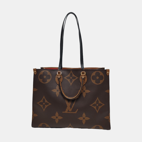 Authenticated pre-owned  Onthego GM Monogram Coated Canvas Brown - Shoulder Bag at Looply