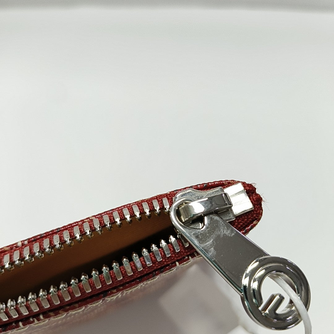 Authenticated pre-owned  Sénat Small Coated Canvas Red - Clutch at Looply