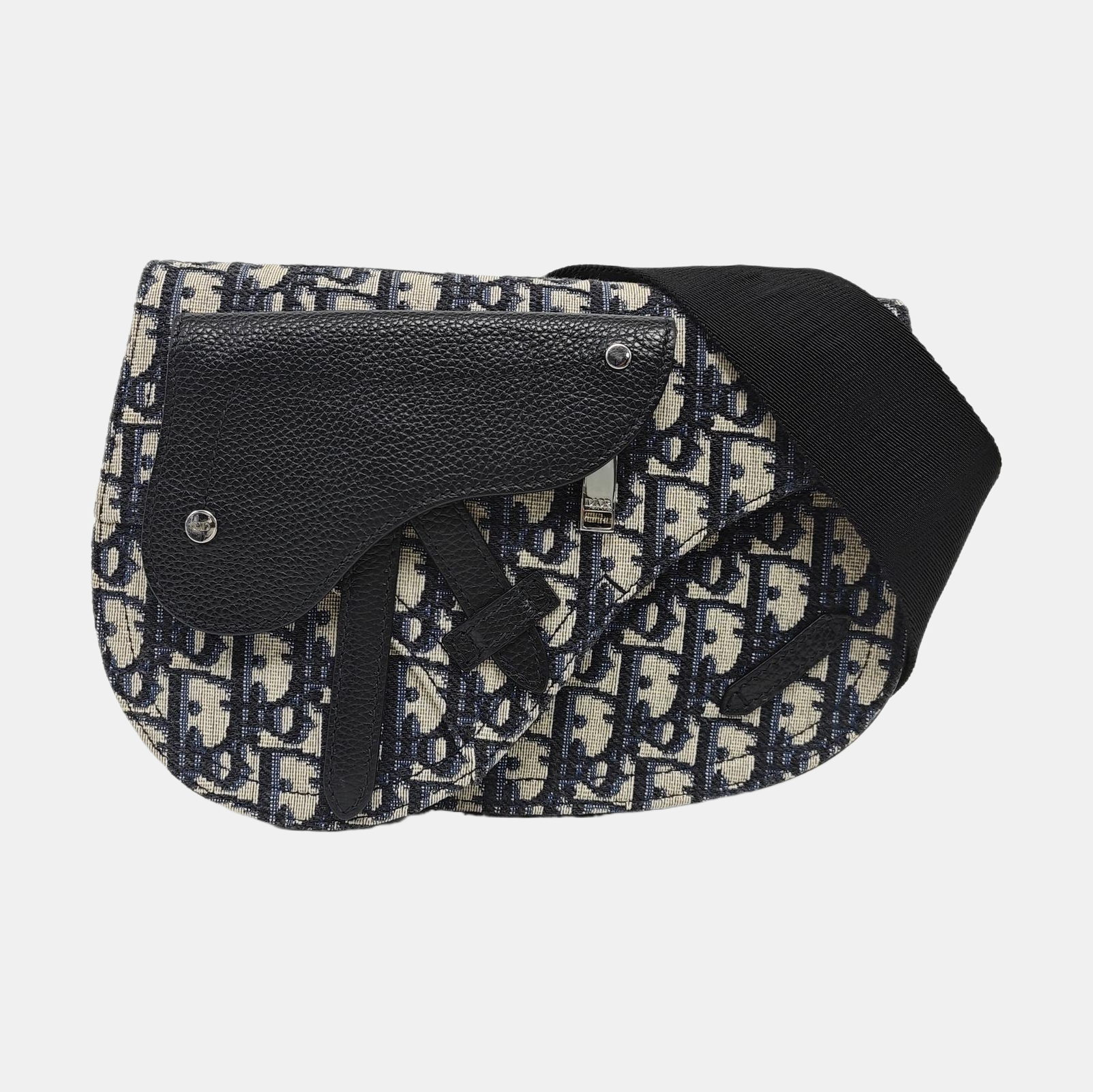 Authenticated pre-owned  Saddle Monogram Canvas Blue - Shoulder Bag at Looply