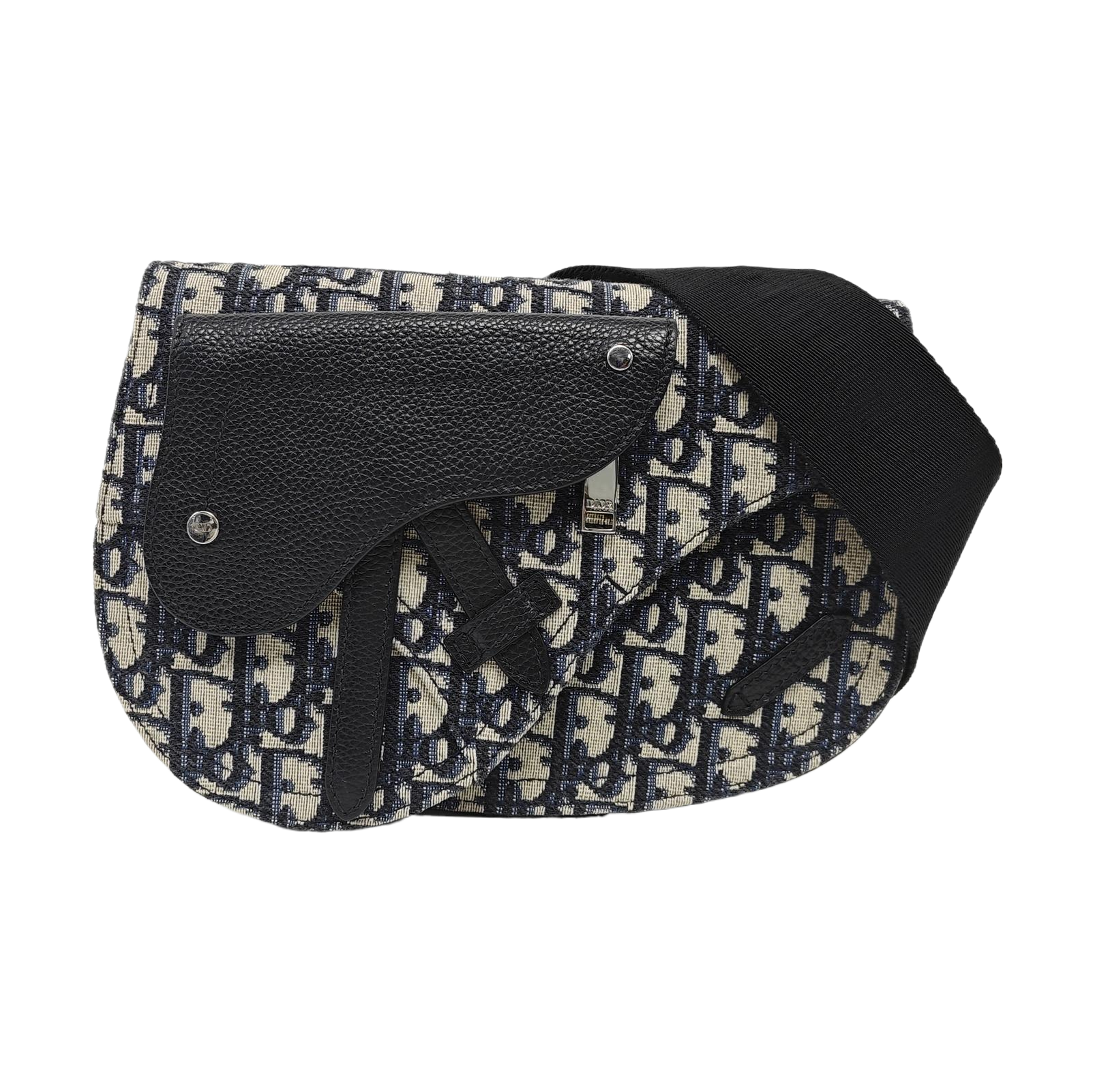 Authenticated pre-owned  Saddle Monogram Canvas Blue - Shoulder Bag at Looply