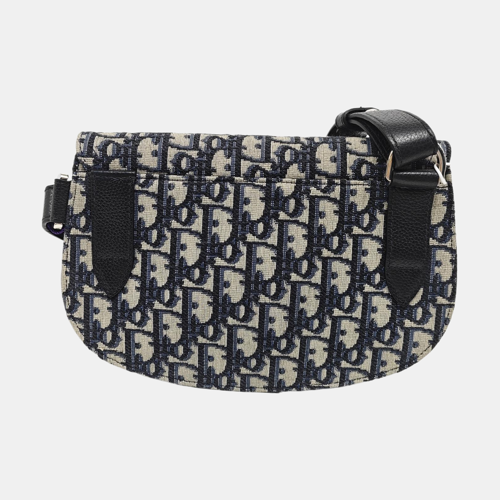 Authenticated pre-owned  Saddle Monogram Canvas Blue - Shoulder Bag at Looply
