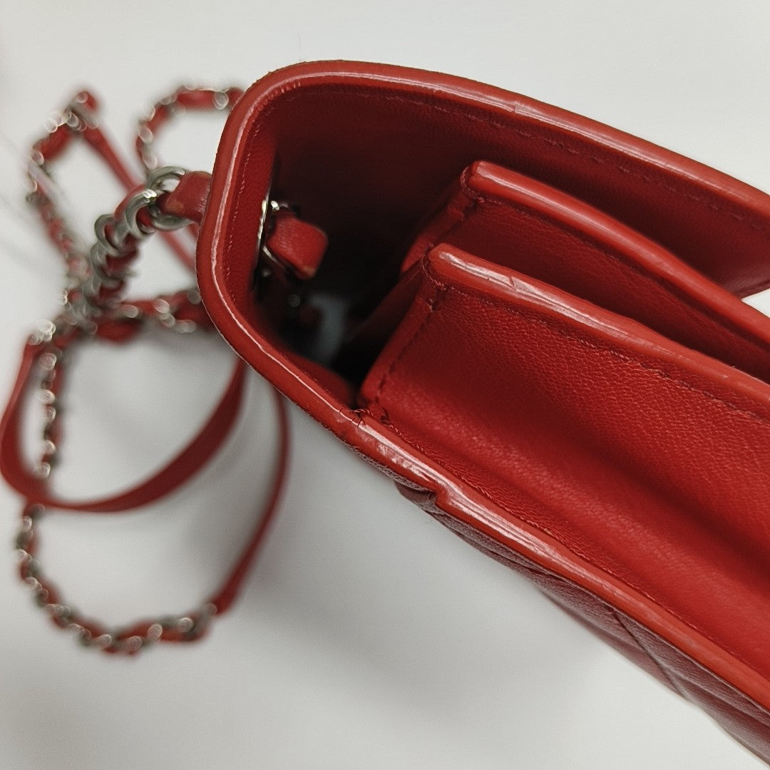 Quilted Lambskin Red