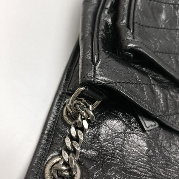 NIKI Medium Chevron Suede Black