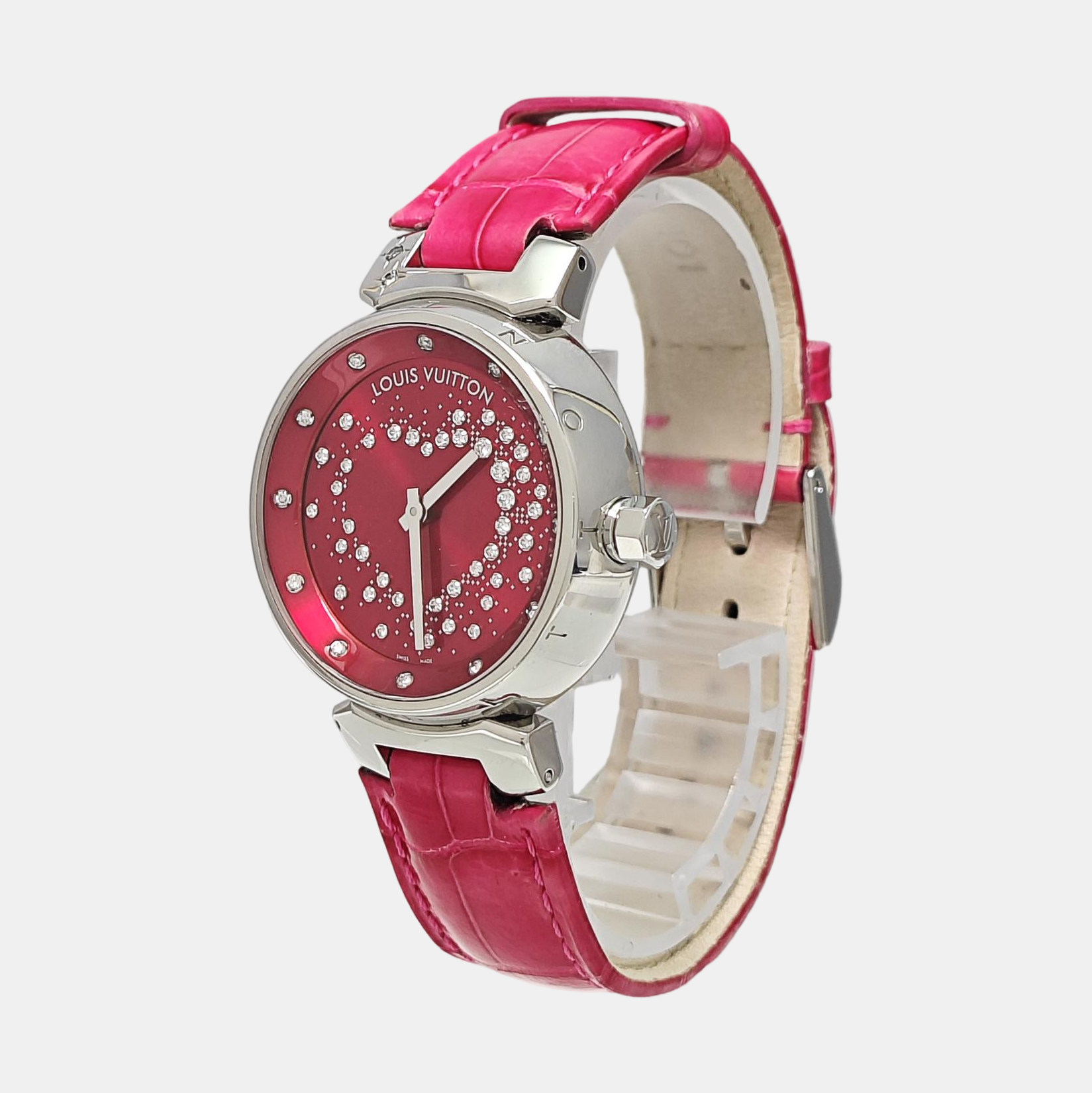Tambour Glamour 34mm Red Quartz Watch