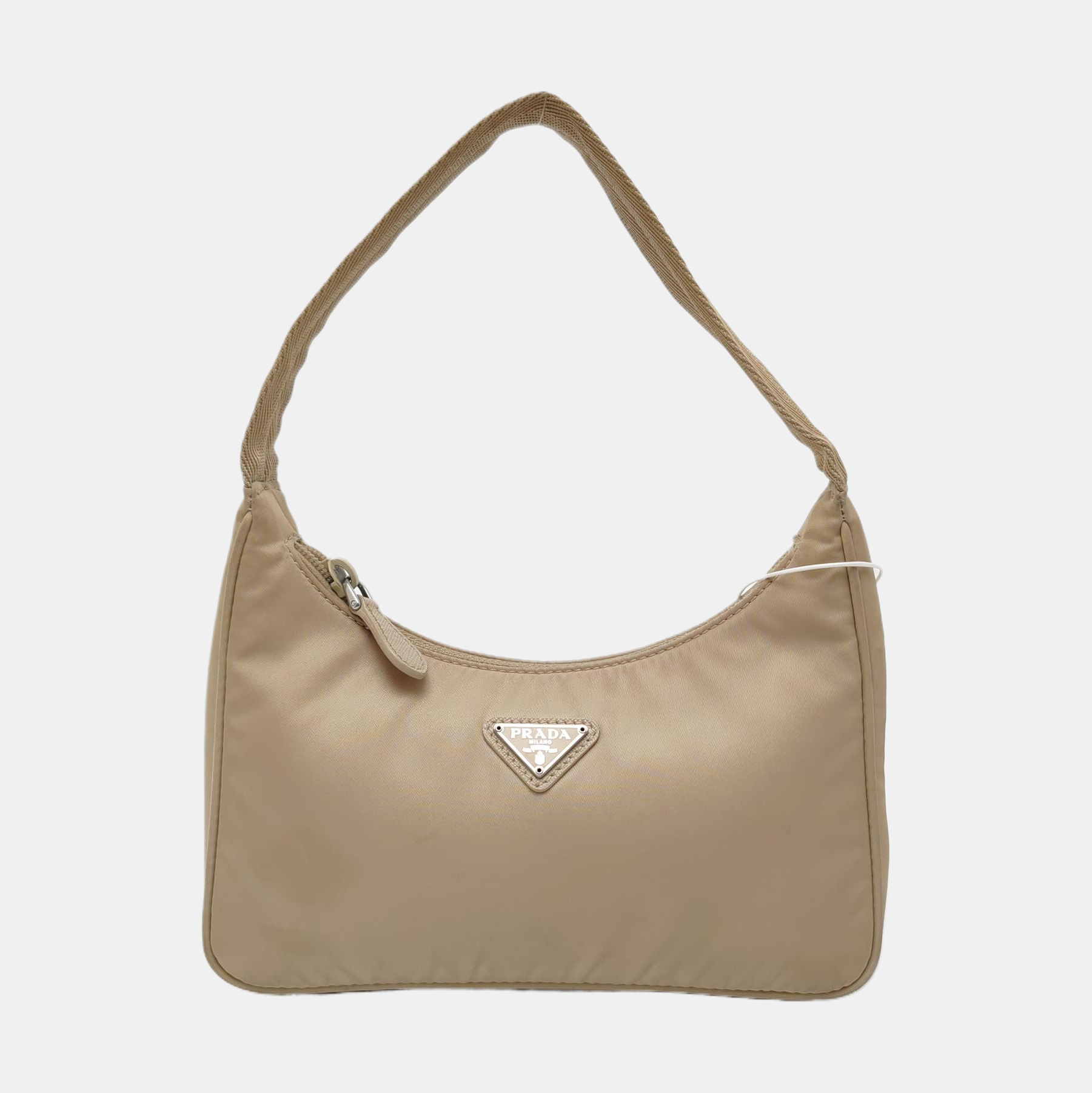Authenticated pre-owned  Reedition2000 Mini Nylon Beige - Top Handle Bag at Looply