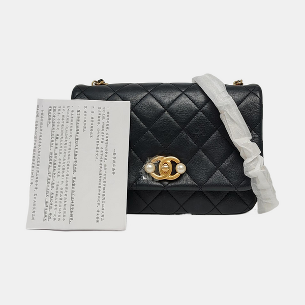 Quilted Calfskin Black