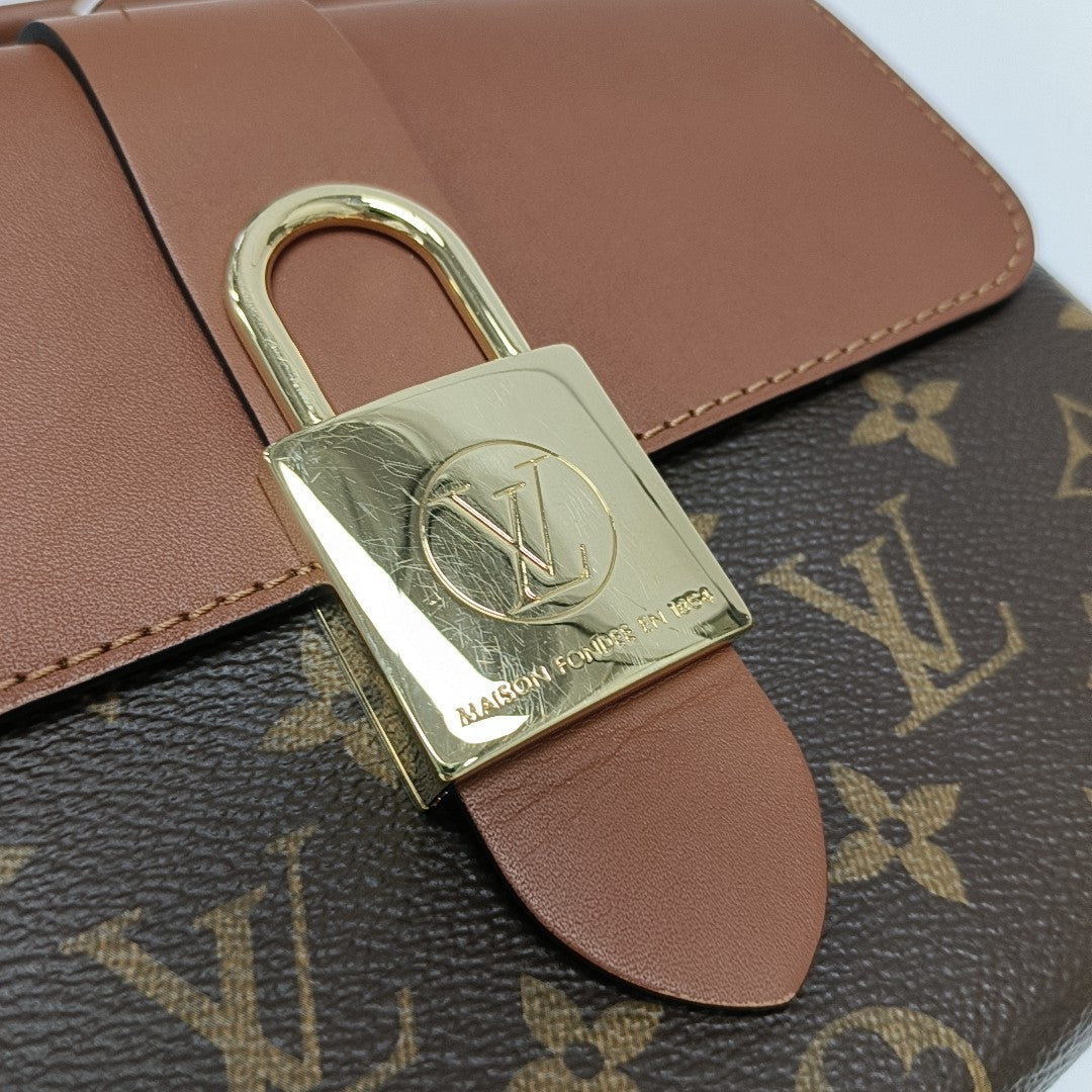 Authenticated pre-owned  Locky BB Monogram Coated Canvas Brown - Shoulder Bag at Looply