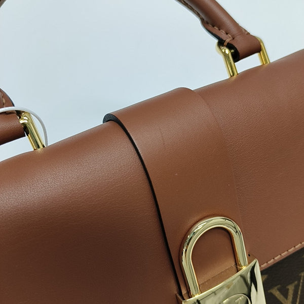 Authenticated pre-owned  Locky BB Monogram Coated Canvas Brown - Shoulder Bag at Looply