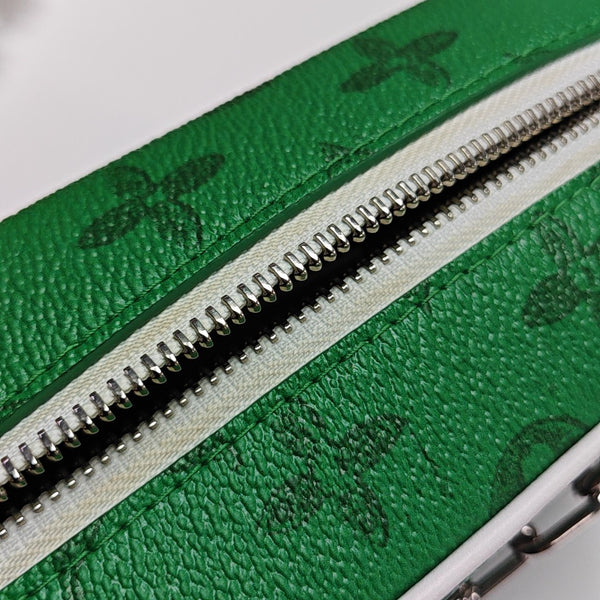 SOFT TRUNK Mini Monogram Coated Canvas Green