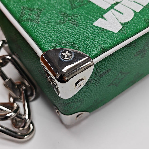 SOFT TRUNK Mini Monogram Coated Canvas Green