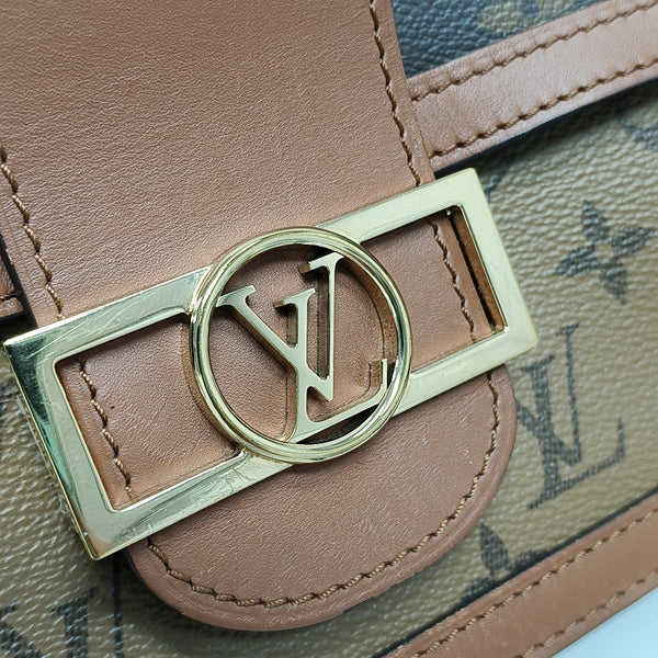 DAUPHINE MM Monogram Coated Canvas Brown