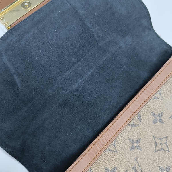 DAUPHINE MM Monogram Coated Canvas Brown