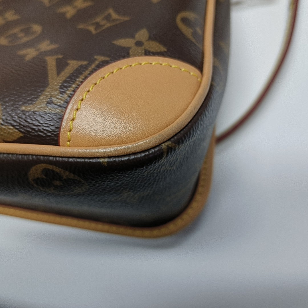 DIANE Monogram Coated Canvas Brown