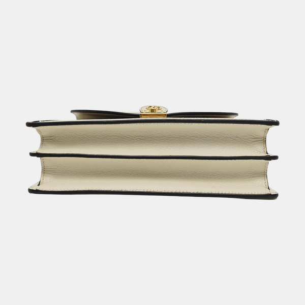 Ophidia Small Monogram Coated Canvas Beige