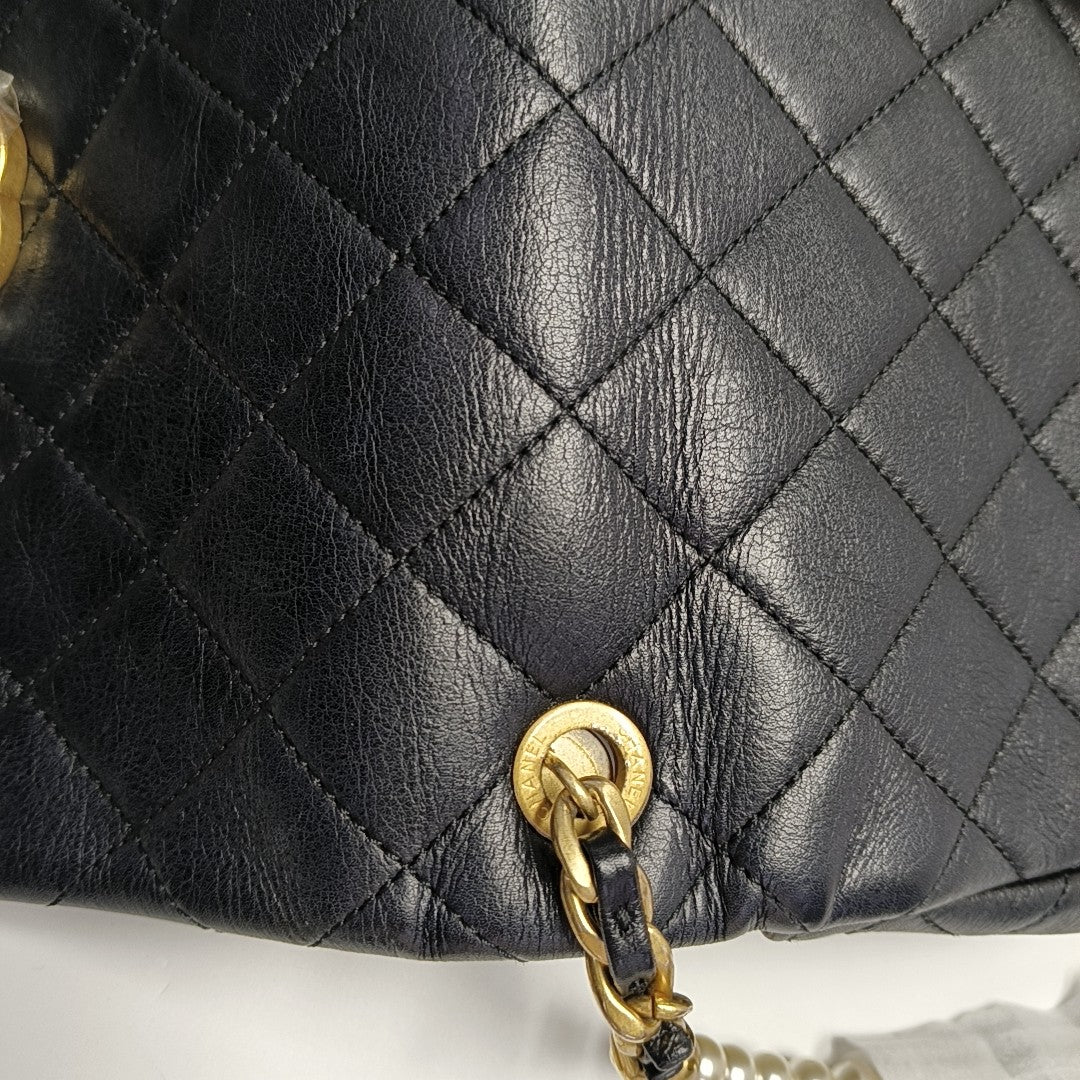 Quilted Calfskin Black