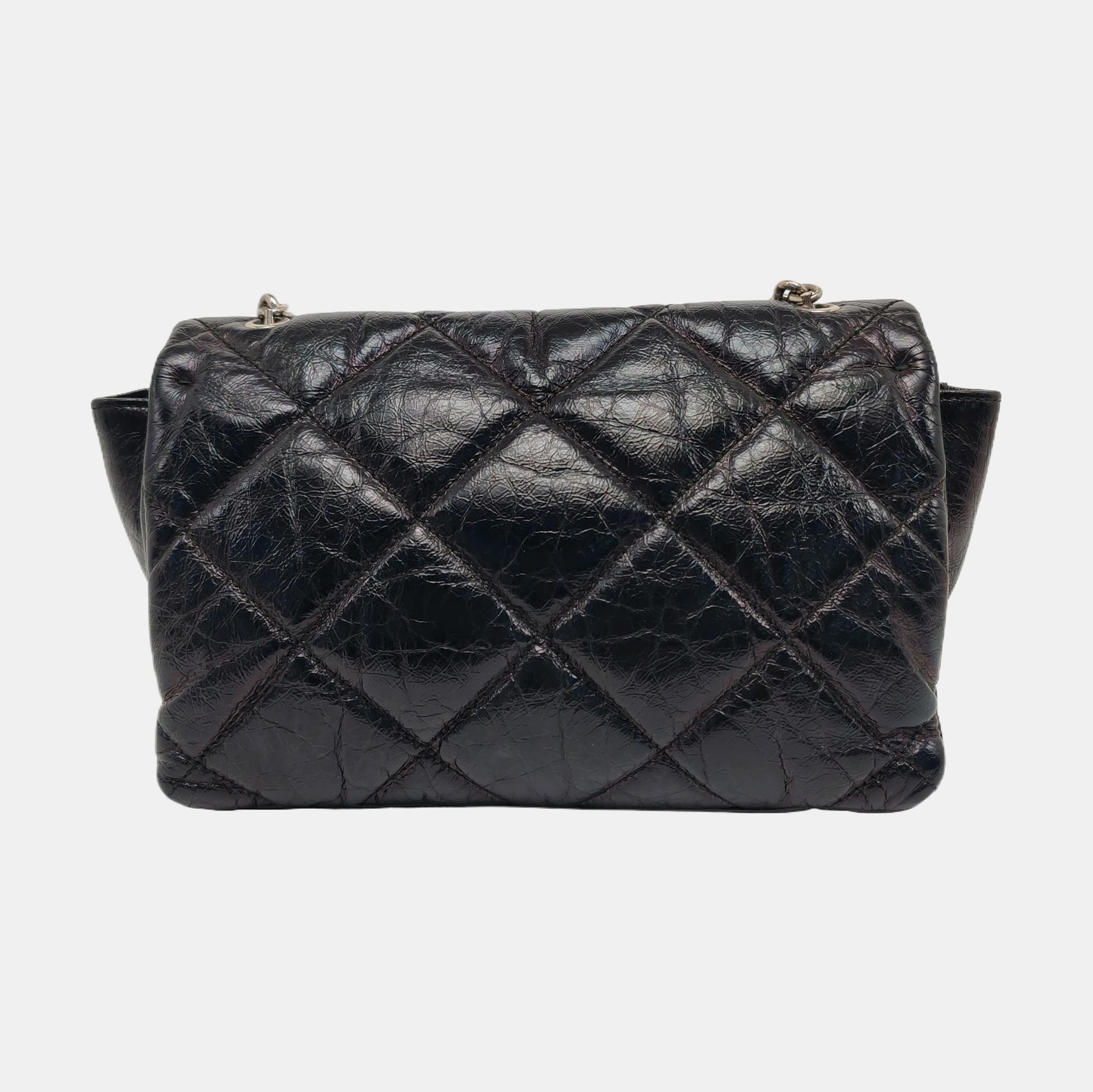 Ginny Quilted Calfskin Black