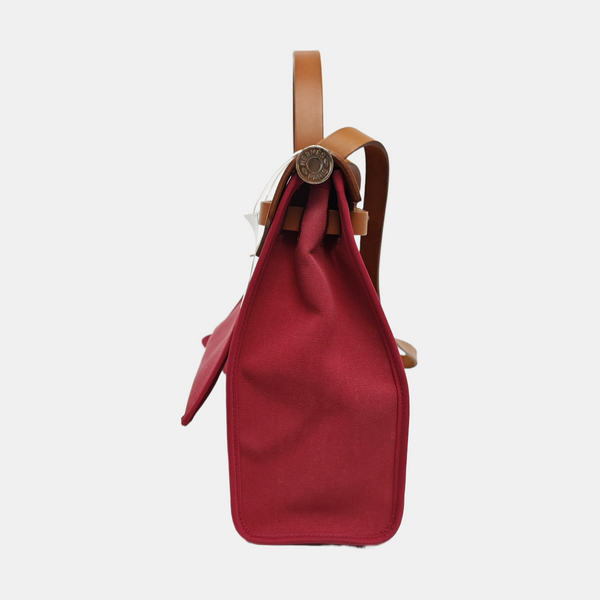 Authenticated pre-owned  Herbag 31 Canvas Red - Shoulder Bag at Looply