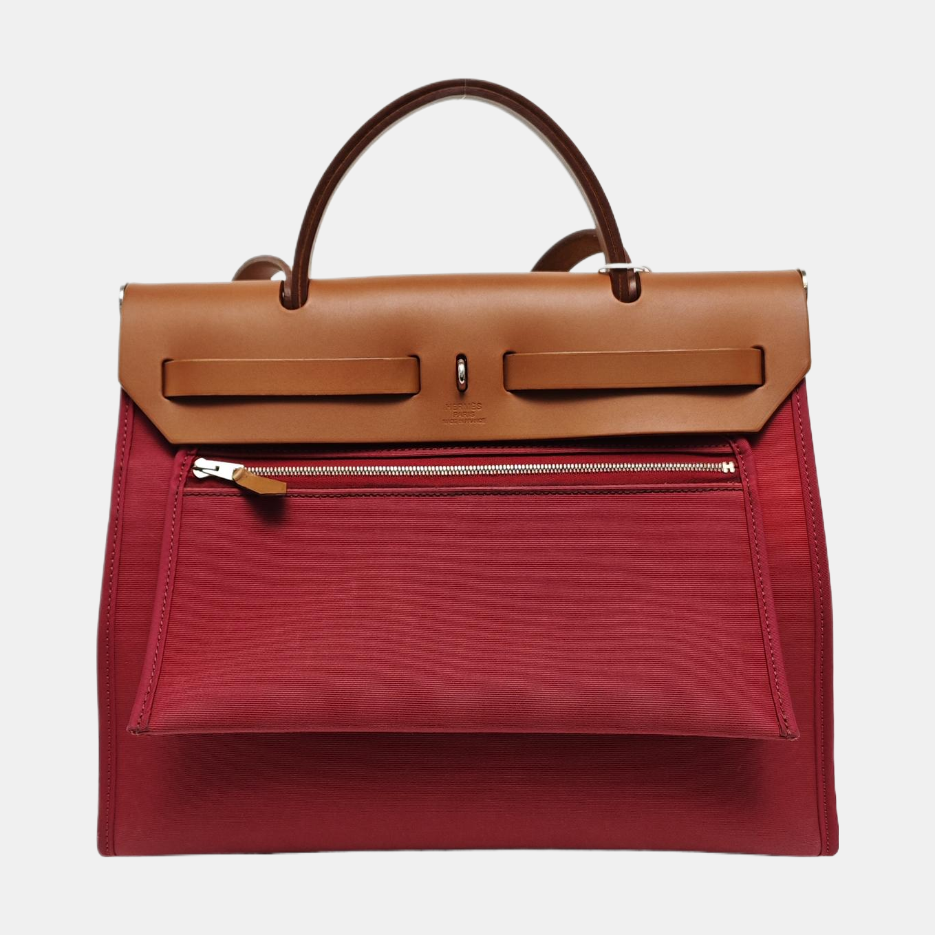 Authenticated pre-owned  Herbag 31 Canvas Red - Shoulder Bag at Looply