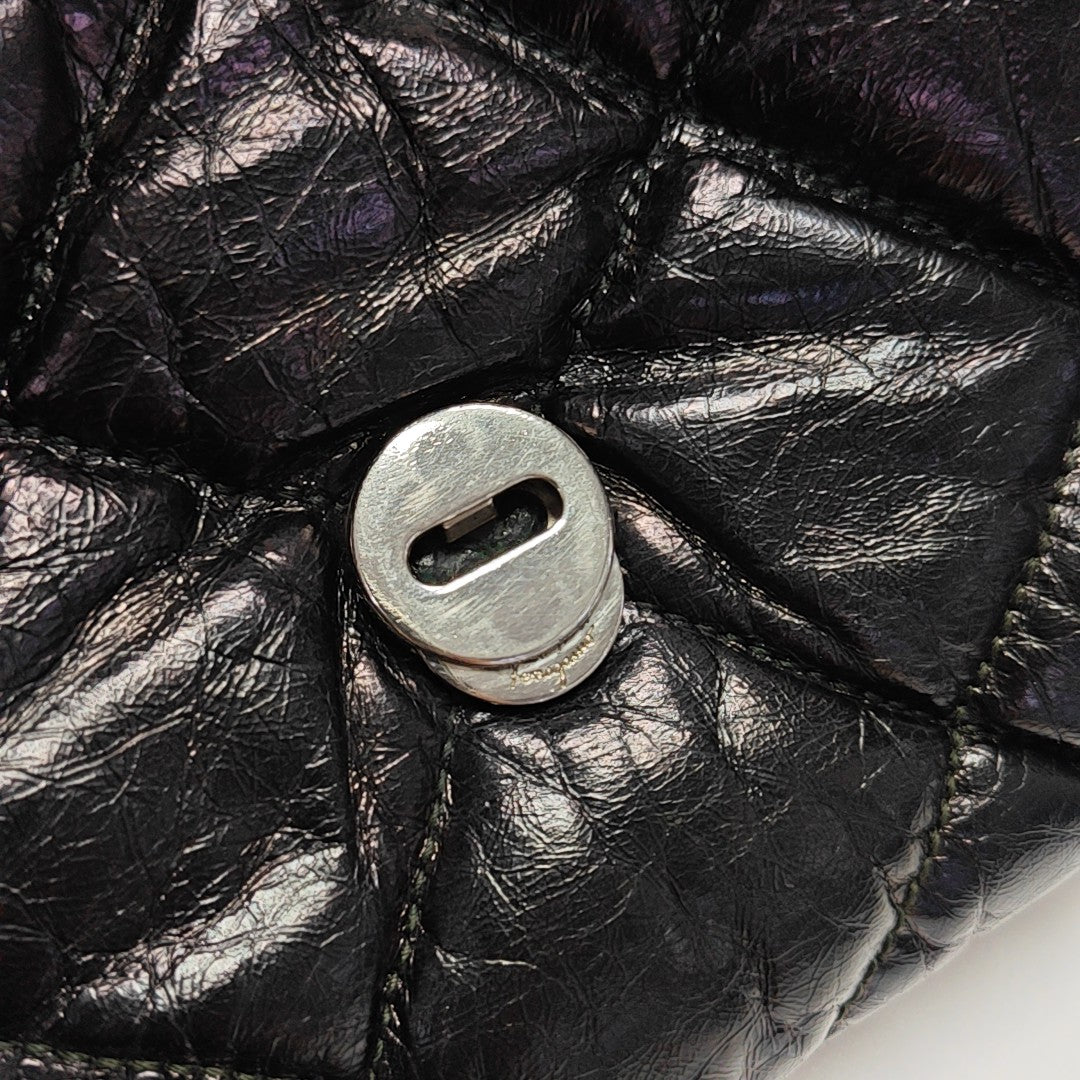 Ginny Quilted Calfskin Black