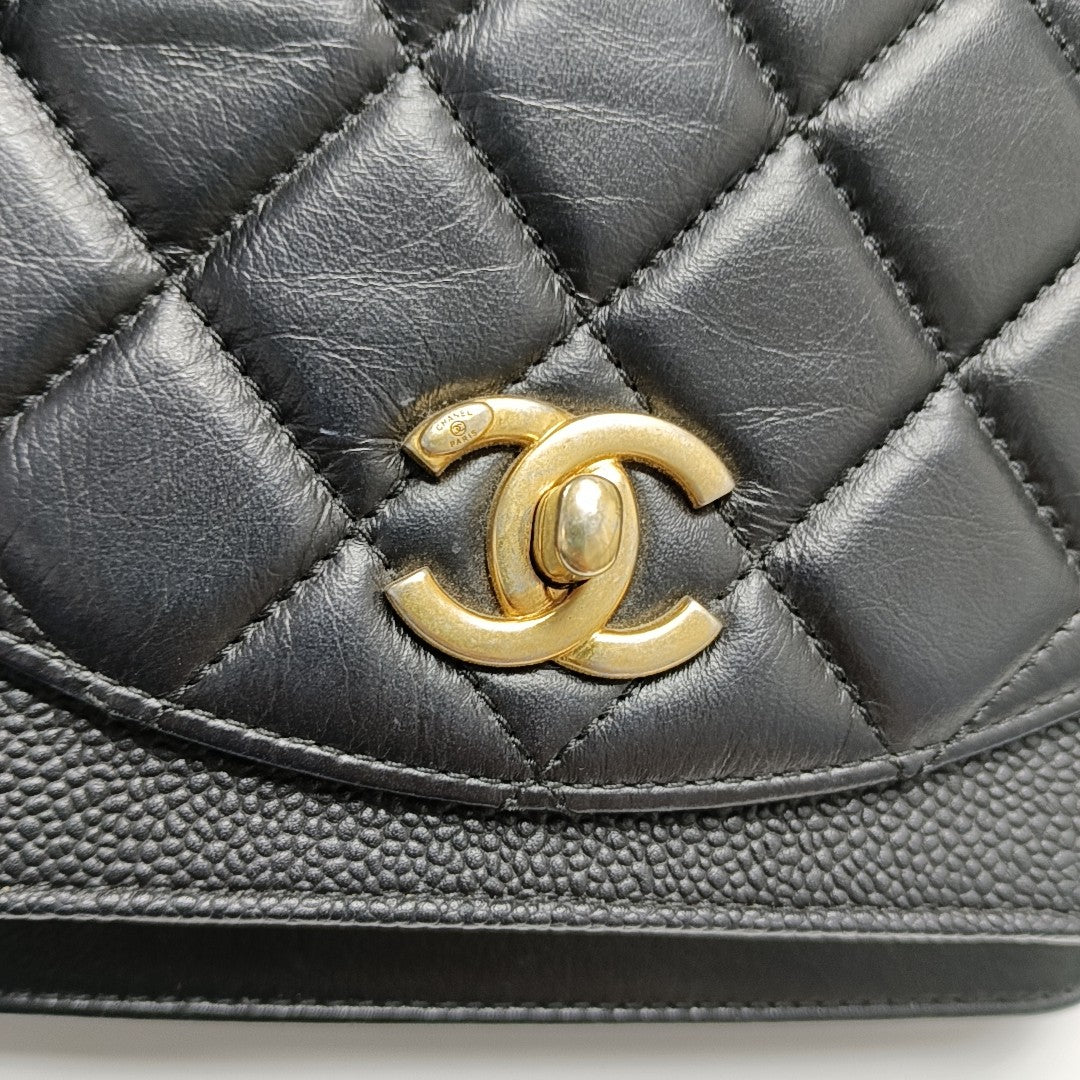 Quilted Calfskin Black