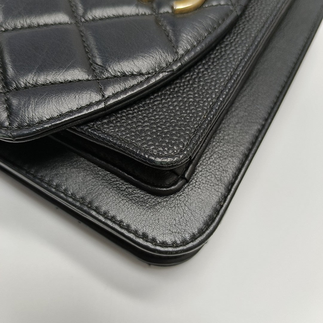Quilted Calfskin Black