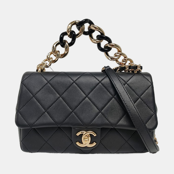 Quilted Lambskin Black