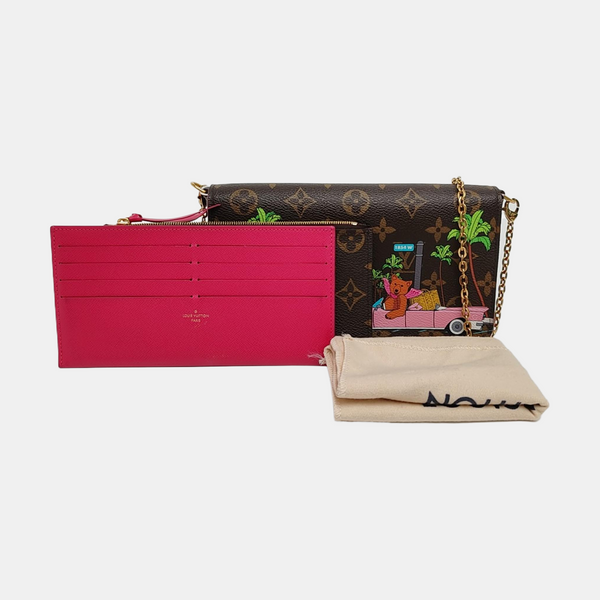 Authenticated pre-owned  Félicie Coated Canvas Brown - Shoulder Bag at Looply