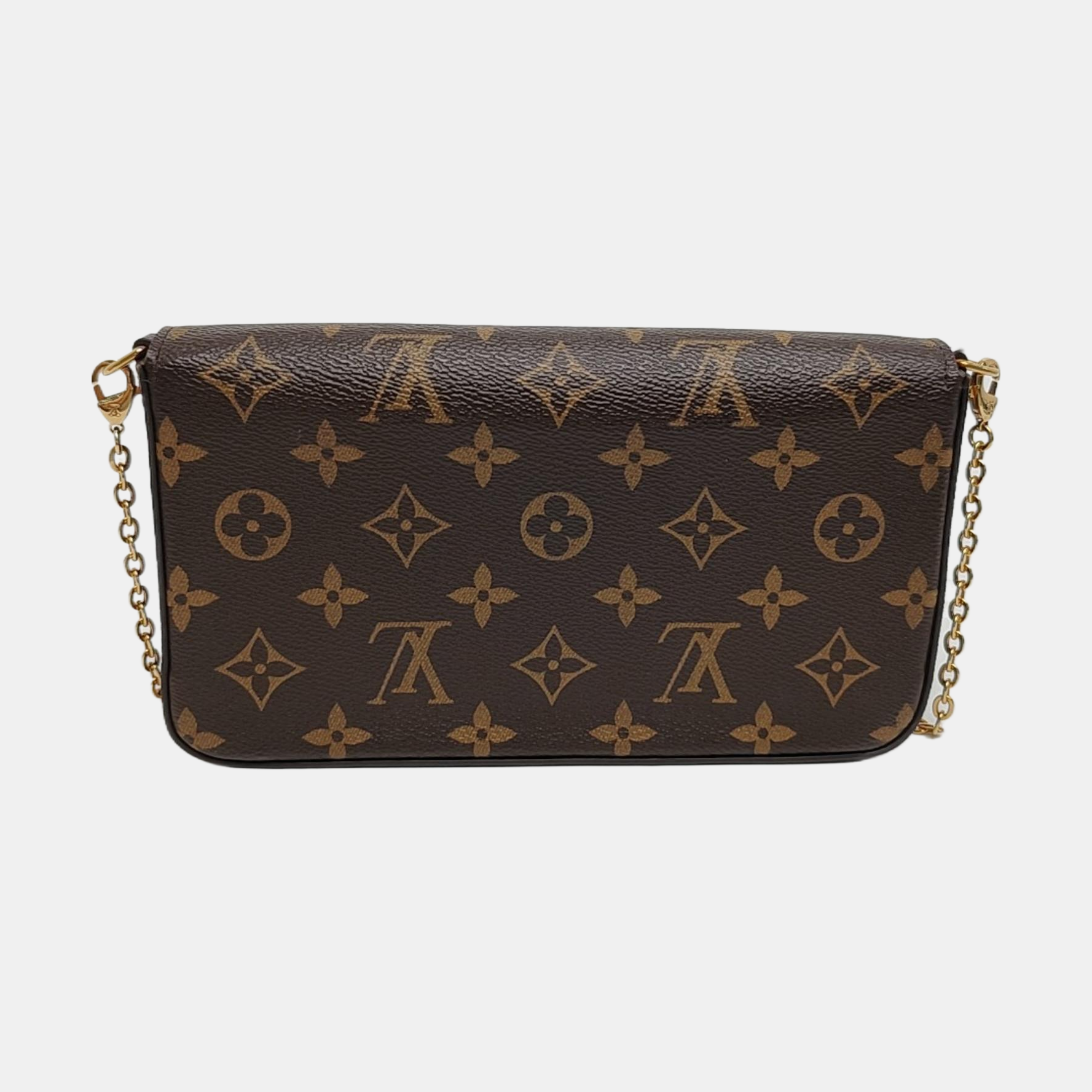 Authenticated pre-owned  Félicie Coated Canvas Brown - Shoulder Bag at Looply