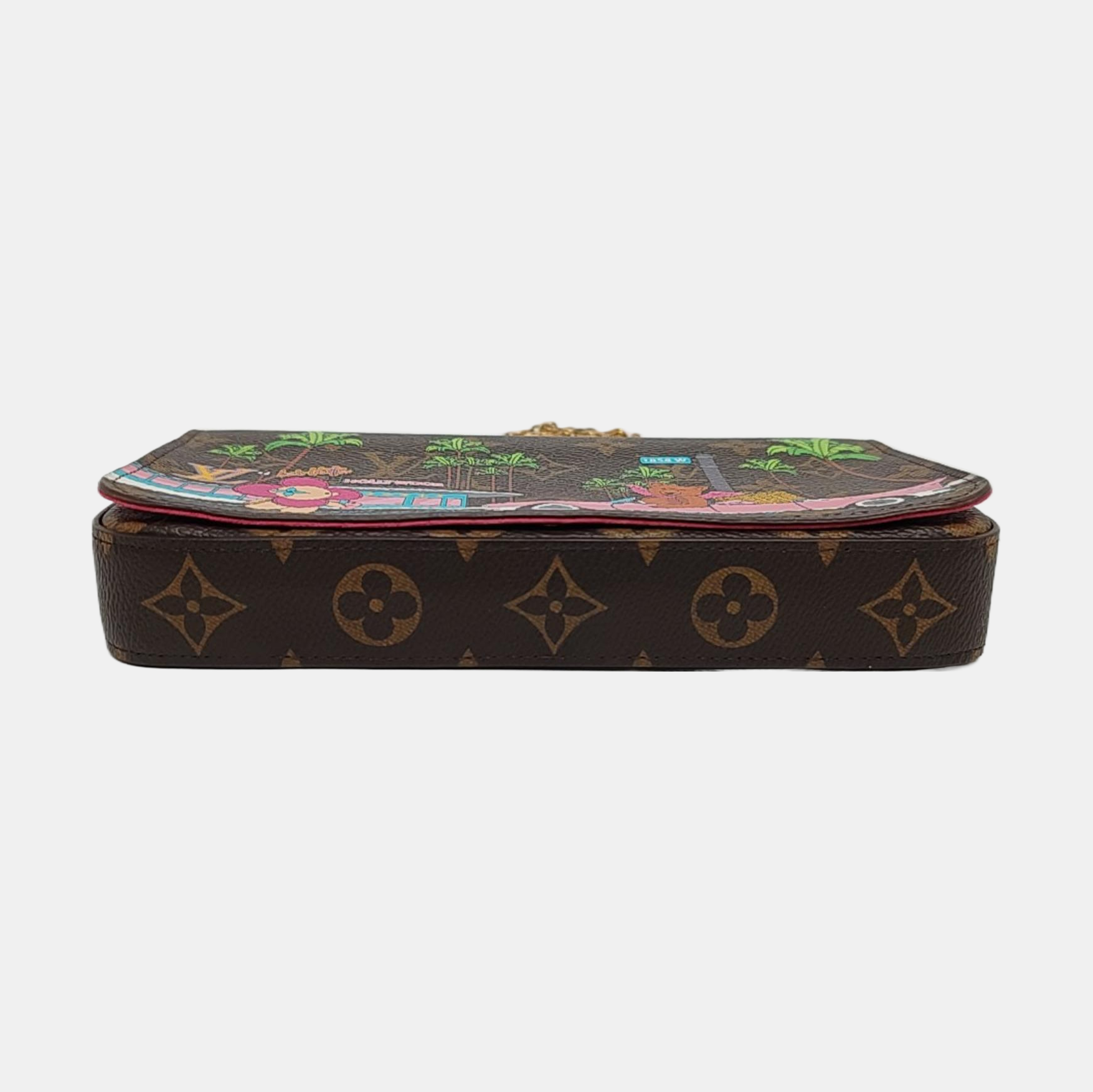 Authenticated pre-owned  Félicie Coated Canvas Brown - Shoulder Bag at Looply