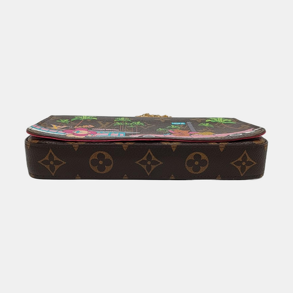 Authenticated pre-owned  Félicie Coated Canvas Brown - Shoulder Bag at Looply