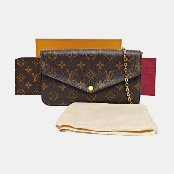 Authenticated pre-owned  Félicie Monogram Coated Canvas Brown - Shoulder Bag at Looply