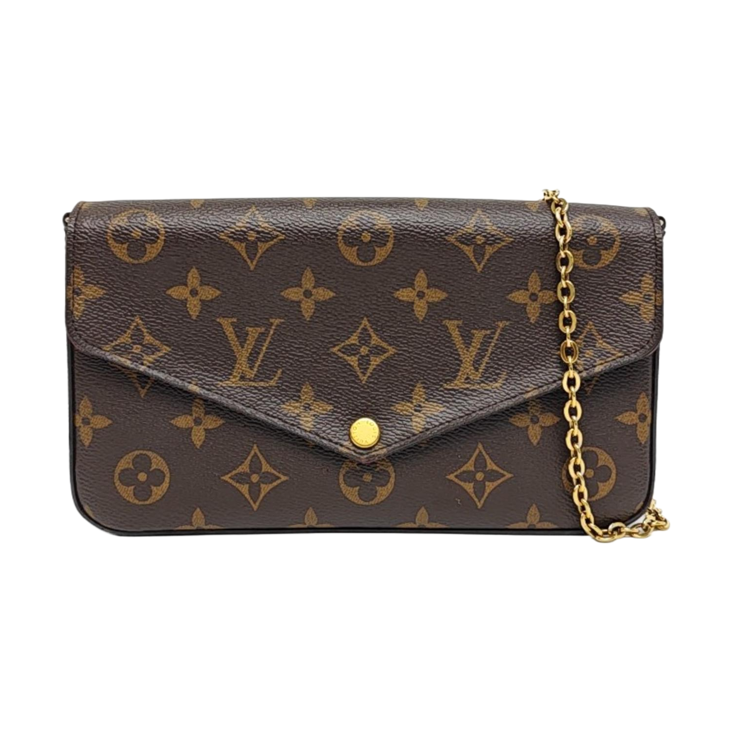 Authenticated pre-owned  Félicie Monogram Coated Canvas Brown - Shoulder Bag at Looply