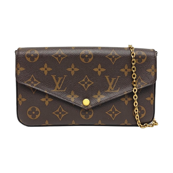 Authenticated pre-owned  Félicie Monogram Coated Canvas Brown - Shoulder Bag at Looply
