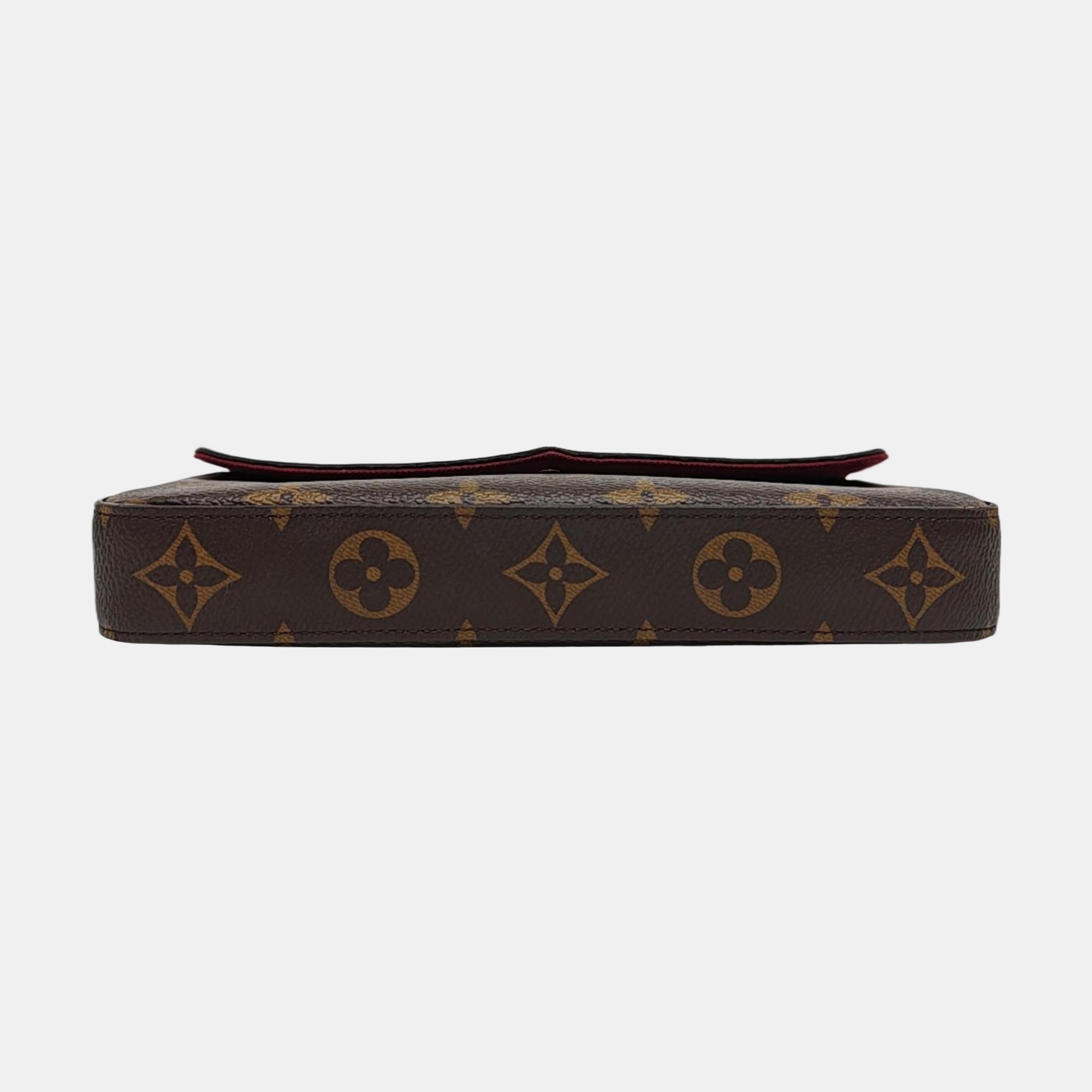 Authenticated pre-owned  Félicie Monogram Coated Canvas Brown - Shoulder Bag at Looply