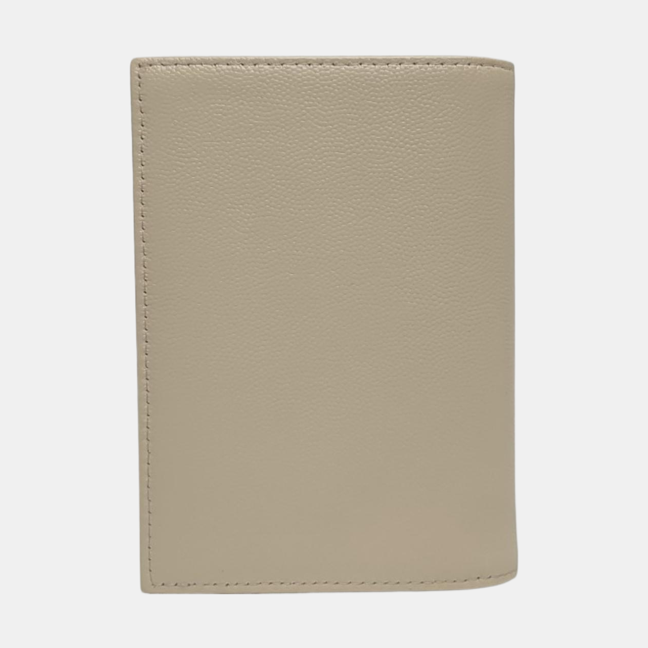 Quilted Grained Calfskin Wallet Beige