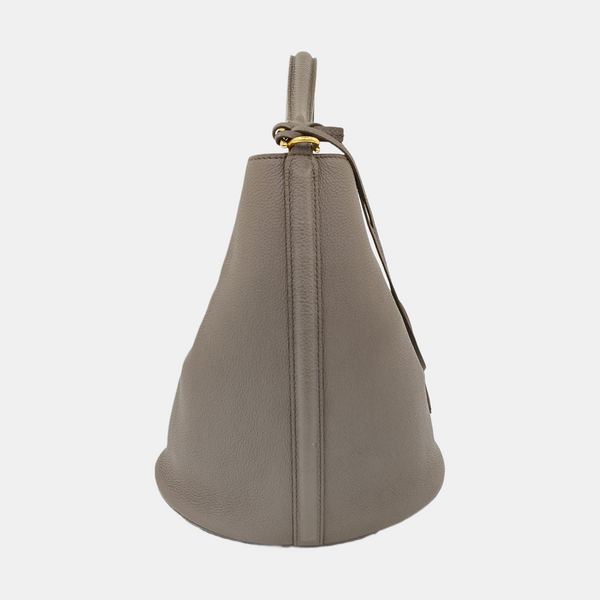 Authenticated pre-owned  Bucket 16 Calfskin Gray - Shoulder Bag at Looply