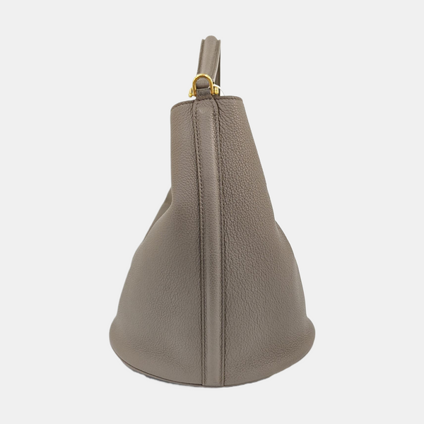 Authenticated pre-owned  Bucket 16 Calfskin Gray - Shoulder Bag at Looply