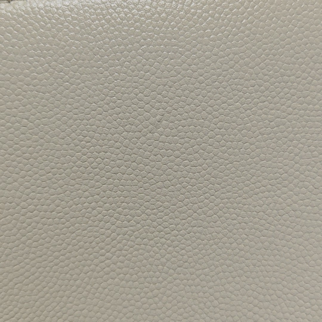 Quilted Grained Calfskin Wallet Beige