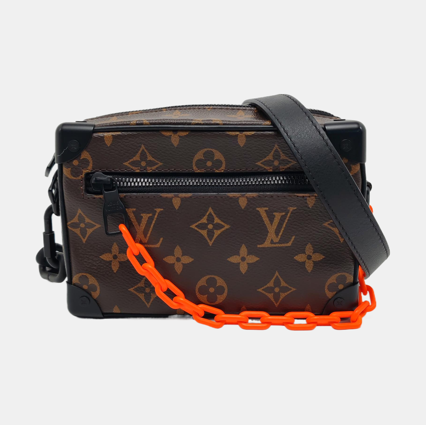 SOFT TRUNK Mini Monogram Coated Canvas Brown