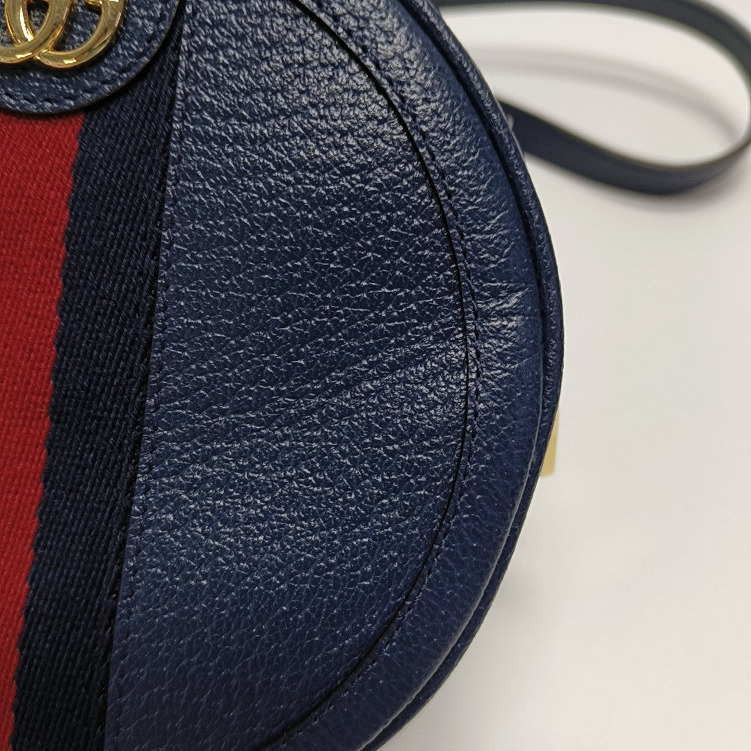 Authenticated pre-owned  Ophidia Small Calfskin Blue - Backpack at Looply