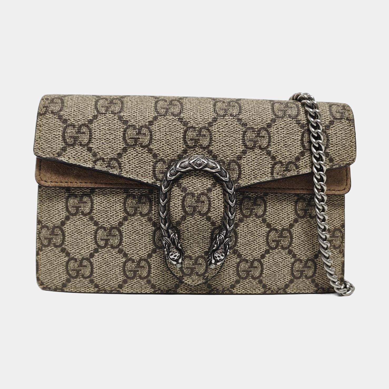 Authenticated pre-owned  Dionysus Super Mini Monogram Coated Canvas Beige - Shoulder Bag at Looply