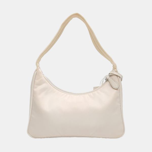 Authenticated pre-owned  Re-Edition2000 Mini Nylon White - Top Handle Bag at Looply