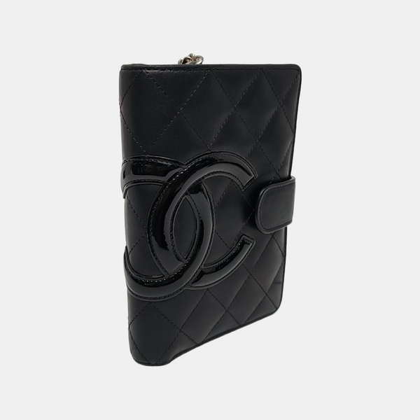 Authenticated pre-owned  Cambon Quilted Calfskin Black Wallet - Wallet at Looply