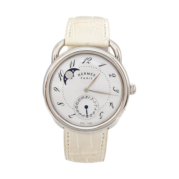 Arceau Petite Lune 38mm White Automatic Watch