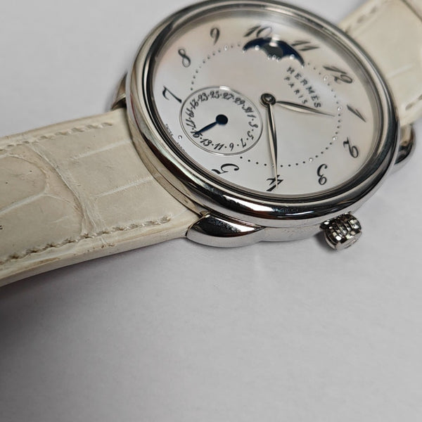 Arceau Petite Lune 38mm White Automatic Watch