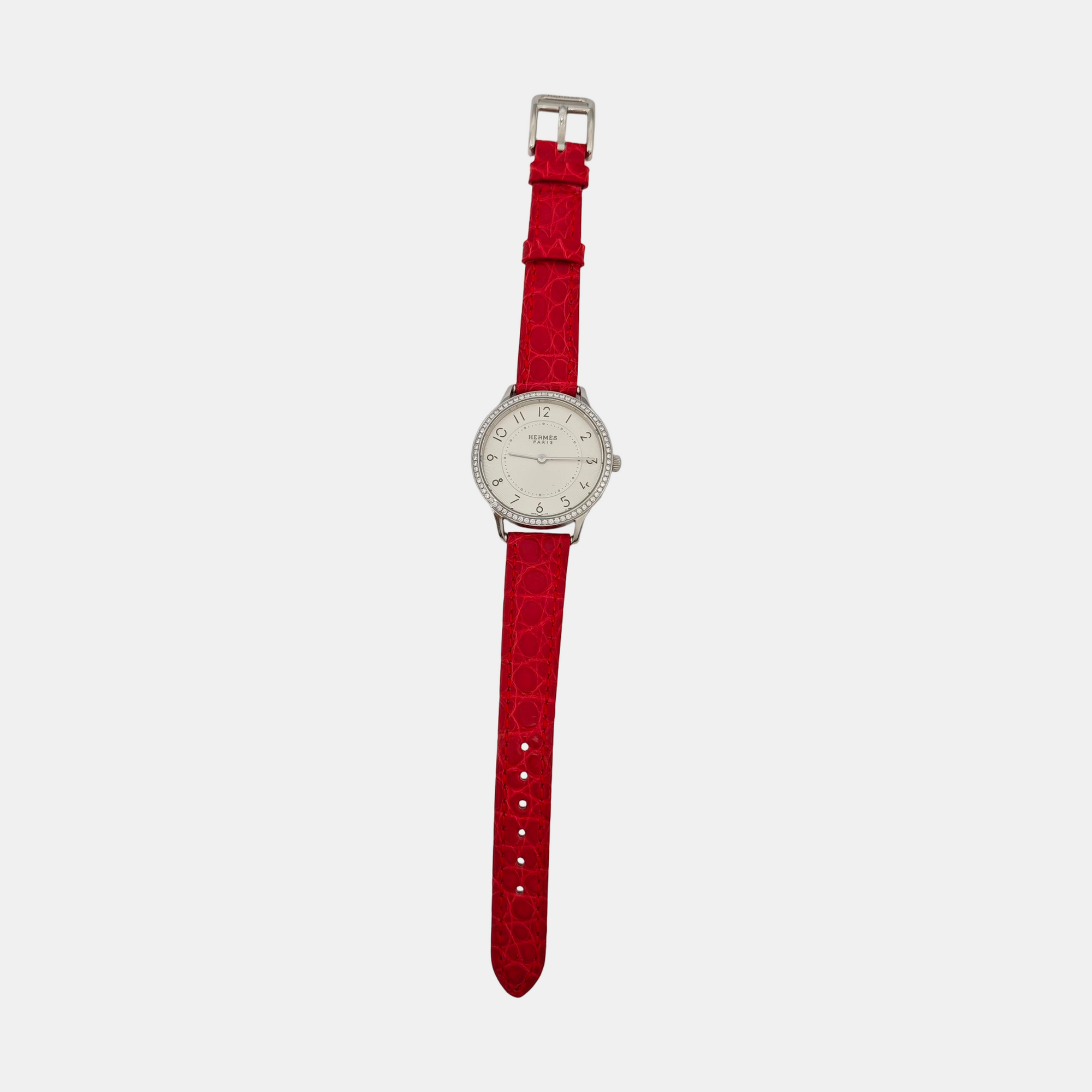 Slim d'Hermès 32mm Opaline White Quartz Watch