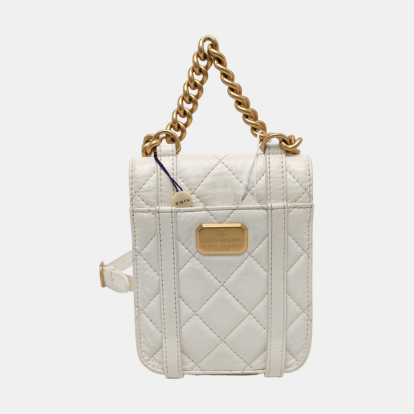 Quilted Calfskin Mini White