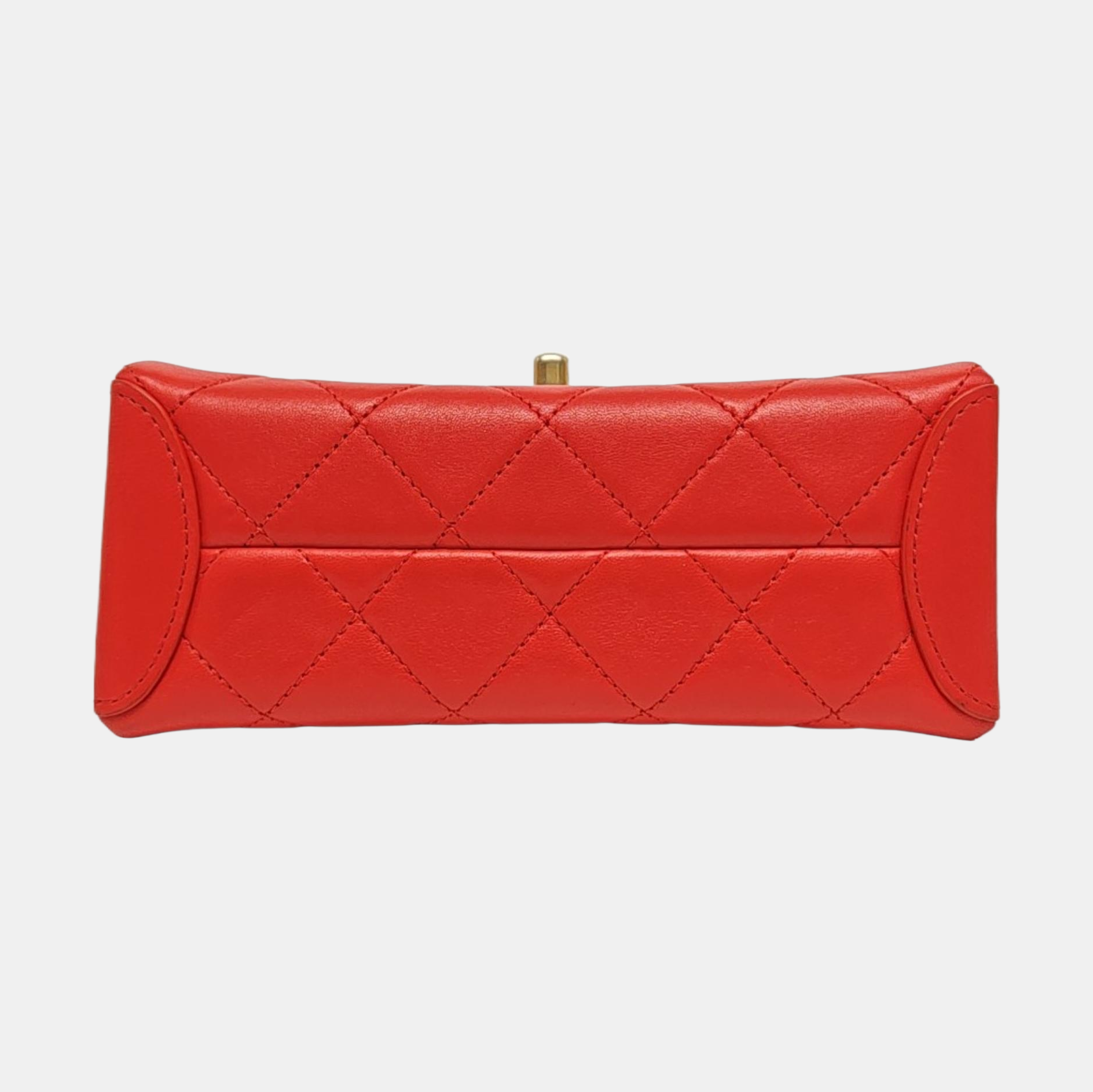 Authenticated pre-owned  Trendy CC Quilted Lambskin Orange - Shoulder Bag at Looply