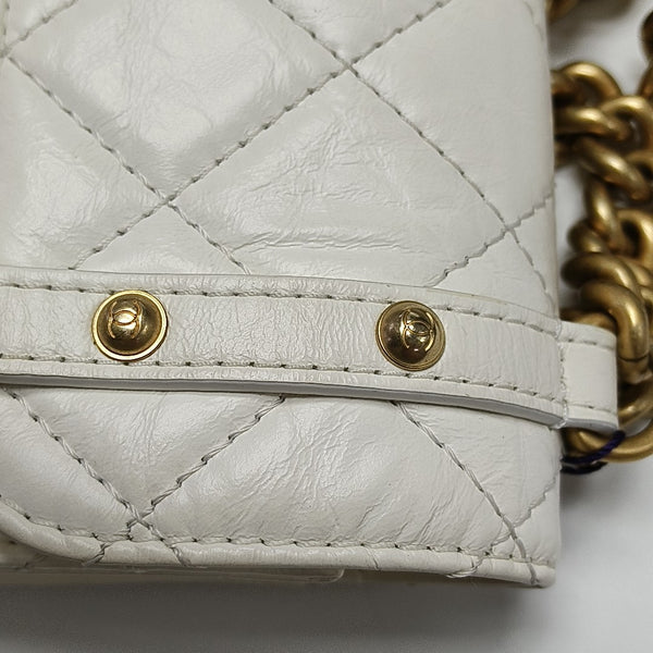 Quilted Calfskin Mini White
