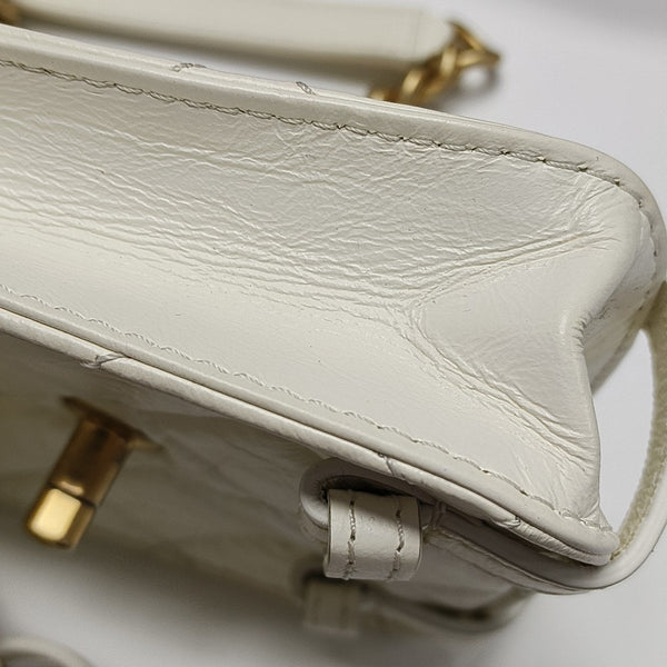 Quilted Calfskin Mini White